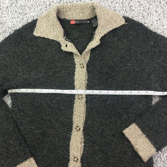 IB Diffusion Wool Cardigan sweater Womens Medium - Picture 5 of 7